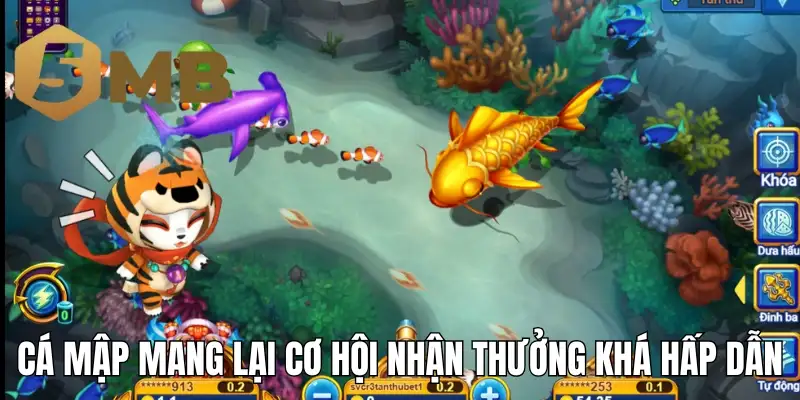 Cá mập mang lại cơ hội nhận thưởng khá hấp dẫn