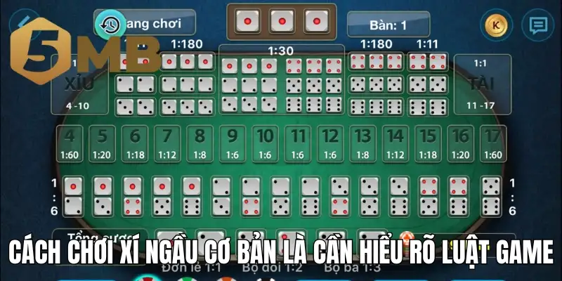 Cách chơi xí ngầu cơ bản là cần hiểu rõ luật game