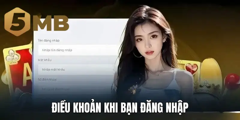 Điều khoản khi người chơi đăng nhập