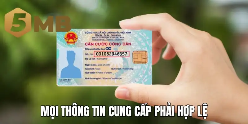 Mọi thông tin cung cấp phải hợp lệ