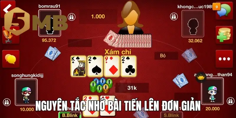 Nguyên tắc nhớ bài tiến lên đơn giản