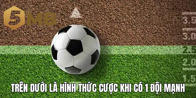 Trên dưới là hình thức cược khi có 1 đội mạnh